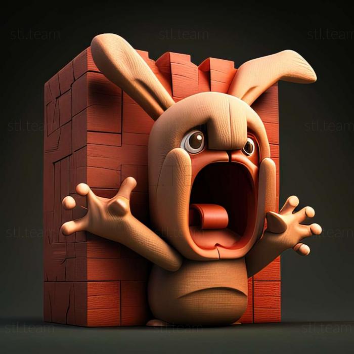 3D model Rosso Rabbit in Trouble game (STL)